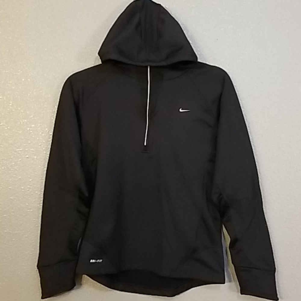 Nike Women's Small Black Partial Zip Pullover